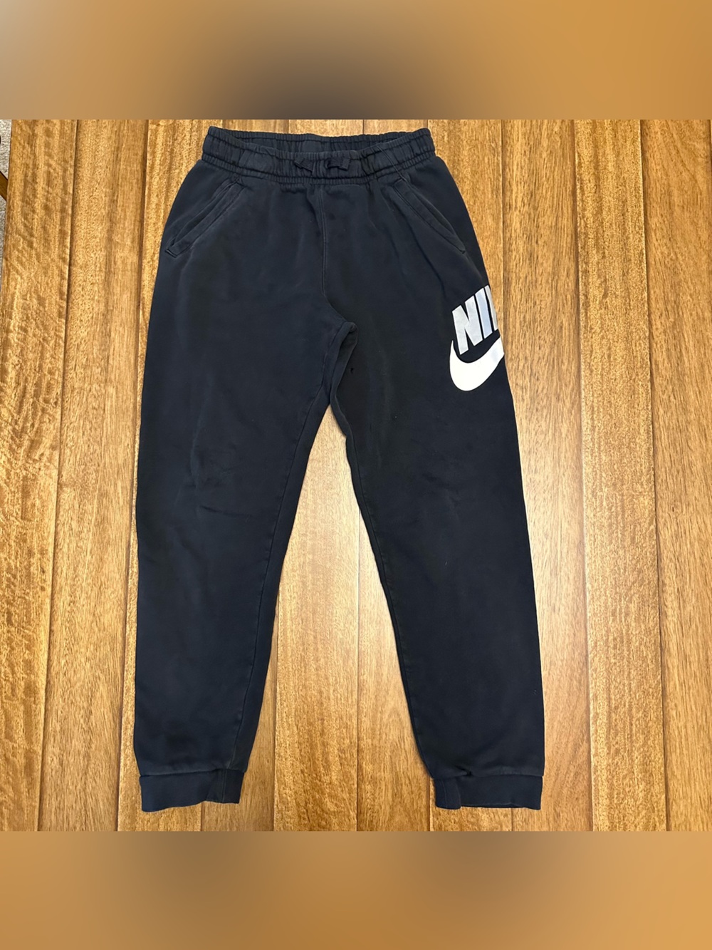 Nike Sportswear Club Black Fleece Jogger Sweatpants boys XL Pockets A244